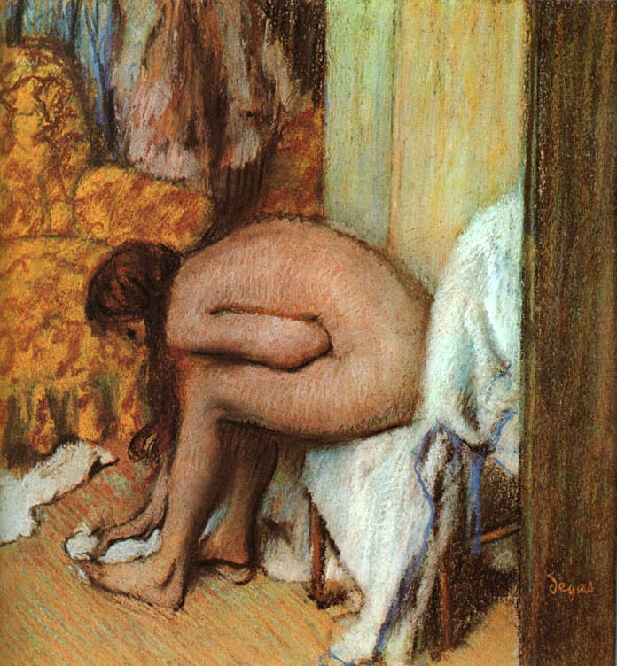 Edgar Degas Woman Drying her feet